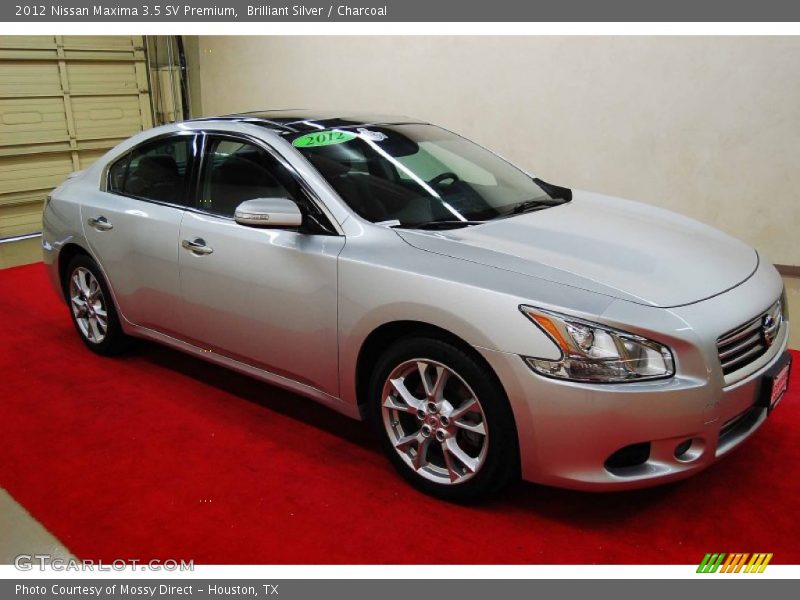 Brilliant Silver / Charcoal 2012 Nissan Maxima 3.5 SV Premium