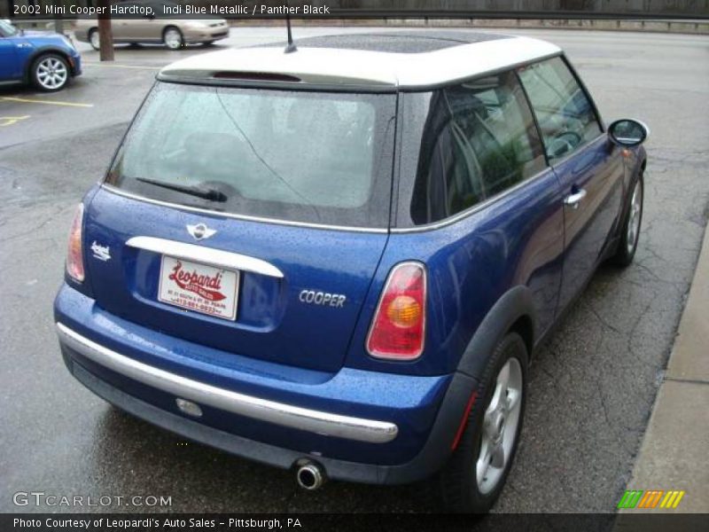 Indi Blue Metallic / Panther Black 2002 Mini Cooper Hardtop