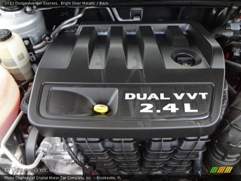 Bright Silver Metallic / Black 2011 Dodge Avenger Express