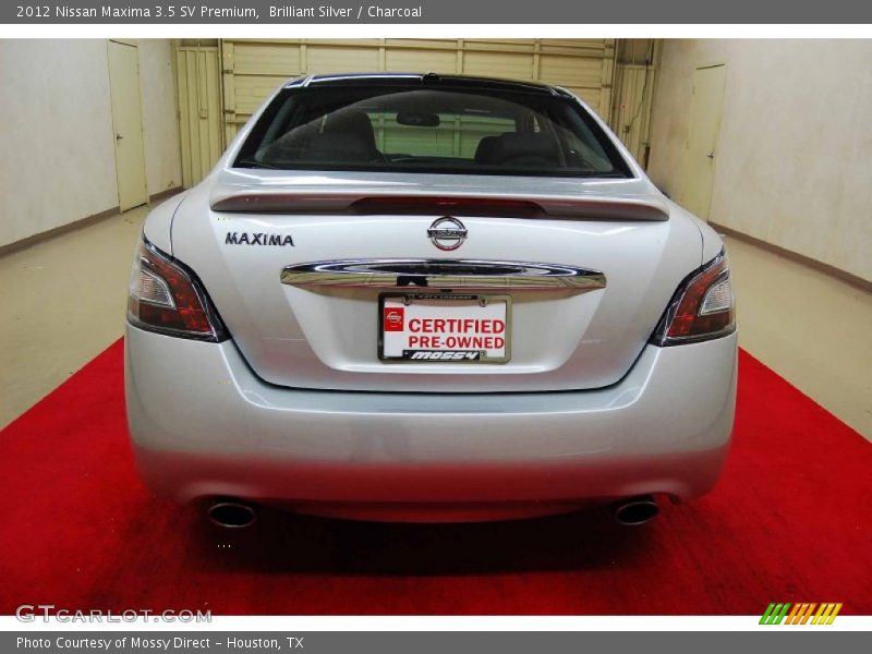 Brilliant Silver / Charcoal 2012 Nissan Maxima 3.5 SV Premium