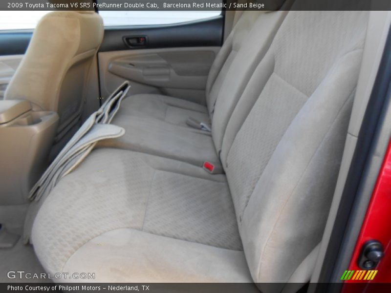 Rear Seat of 2009 Tacoma V6 SR5 PreRunner Double Cab