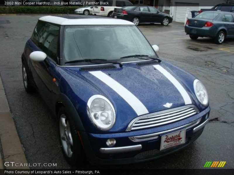 Indi Blue Metallic / Panther Black 2002 Mini Cooper Hardtop