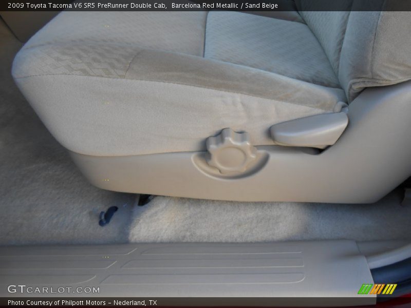Barcelona Red Metallic / Sand Beige 2009 Toyota Tacoma V6 SR5 PreRunner Double Cab