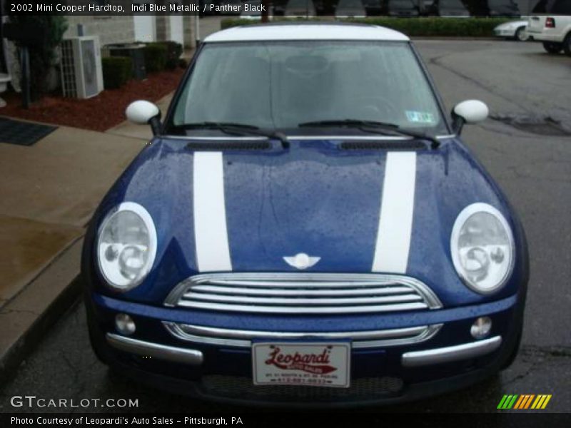 Indi Blue Metallic / Panther Black 2002 Mini Cooper Hardtop