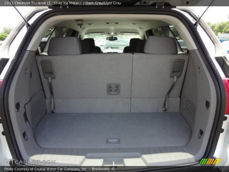Silver Ice Metallic / Dark Gray/Light Gray 2011 Chevrolet Traverse LS