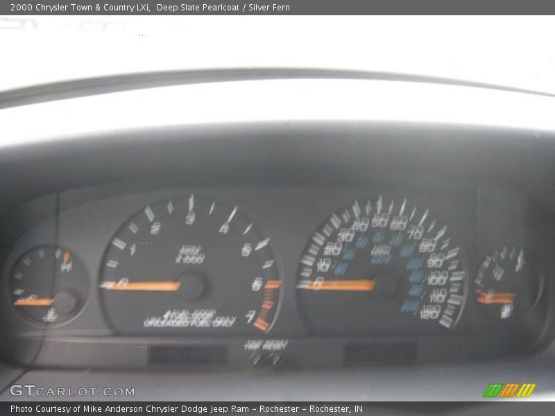 Deep Slate Pearlcoat / Silver Fern 2000 Chrysler Town & Country LXi
