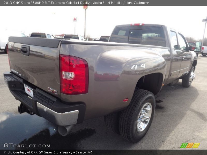 Mocha Steel Metallic / Light Cashmere 2013 GMC Sierra 3500HD SLT Extended Cab 4x4 Dually