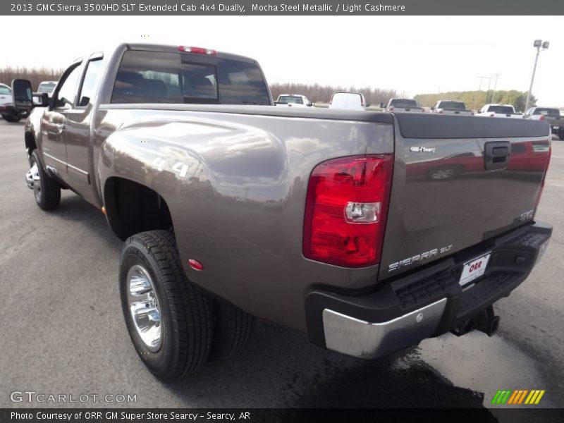 Mocha Steel Metallic / Light Cashmere 2013 GMC Sierra 3500HD SLT Extended Cab 4x4 Dually