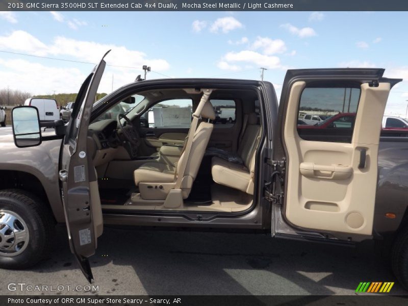 Mocha Steel Metallic / Light Cashmere 2013 GMC Sierra 3500HD SLT Extended Cab 4x4 Dually