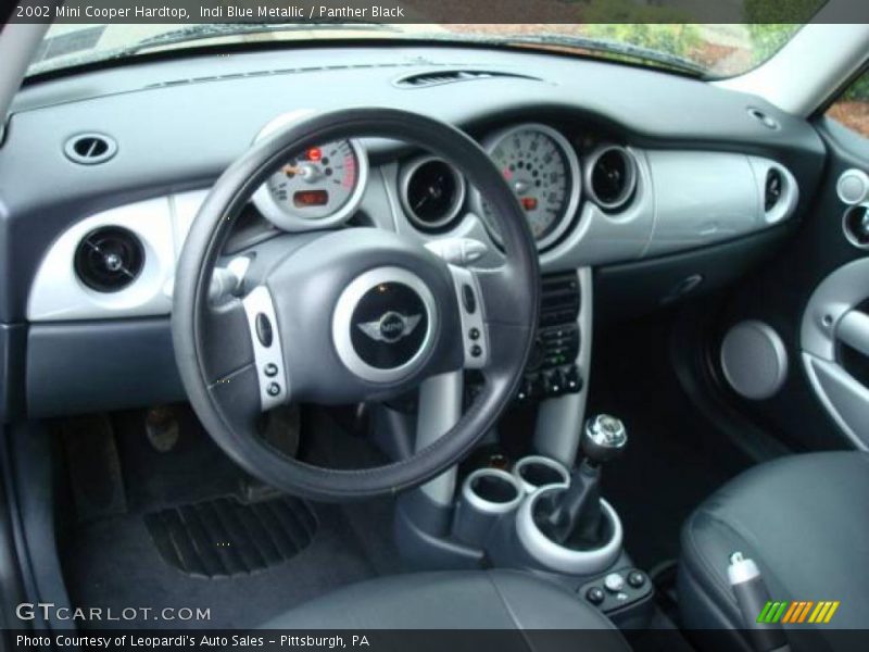 Indi Blue Metallic / Panther Black 2002 Mini Cooper Hardtop