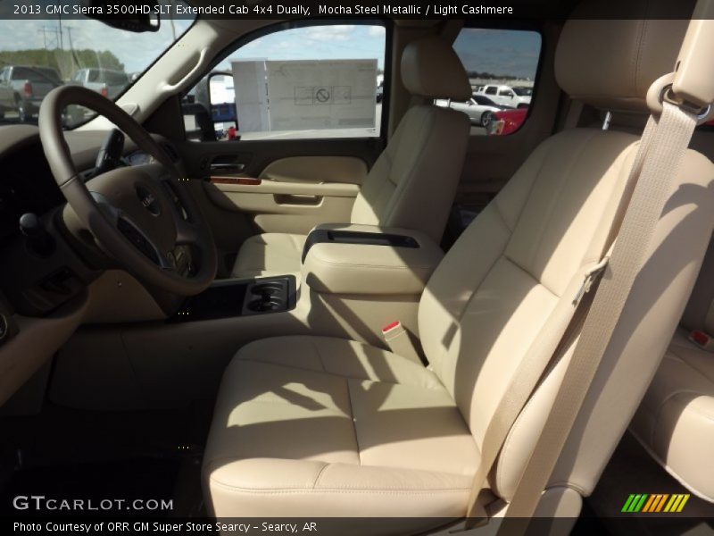 Mocha Steel Metallic / Light Cashmere 2013 GMC Sierra 3500HD SLT Extended Cab 4x4 Dually