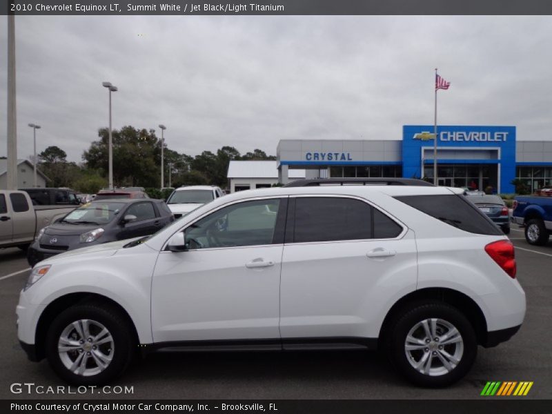 Summit White / Jet Black/Light Titanium 2010 Chevrolet Equinox LT