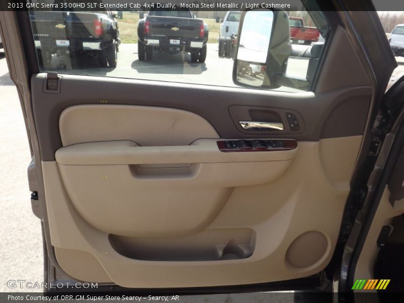Mocha Steel Metallic / Light Cashmere 2013 GMC Sierra 3500HD SLT Extended Cab 4x4 Dually