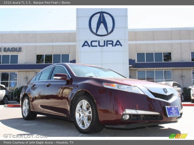 Basque Red Pearl / Ebony 2010 Acura TL 3.5