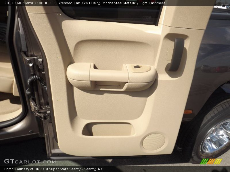 Mocha Steel Metallic / Light Cashmere 2013 GMC Sierra 3500HD SLT Extended Cab 4x4 Dually