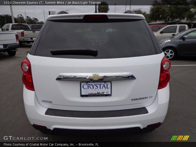 Summit White / Jet Black/Light Titanium 2010 Chevrolet Equinox LT