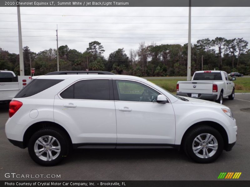 Summit White / Jet Black/Light Titanium 2010 Chevrolet Equinox LT