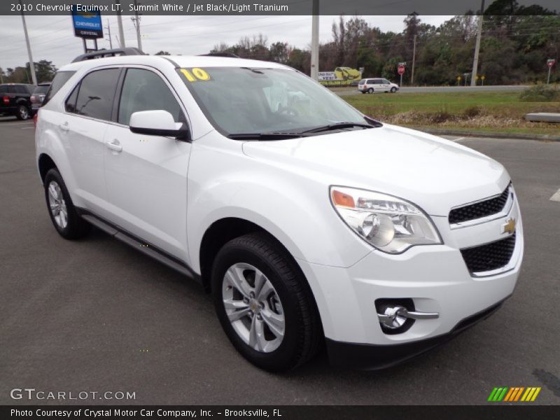 Summit White / Jet Black/Light Titanium 2010 Chevrolet Equinox LT