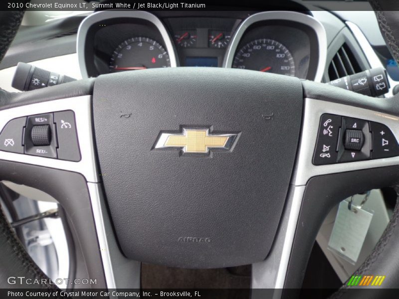 Summit White / Jet Black/Light Titanium 2010 Chevrolet Equinox LT