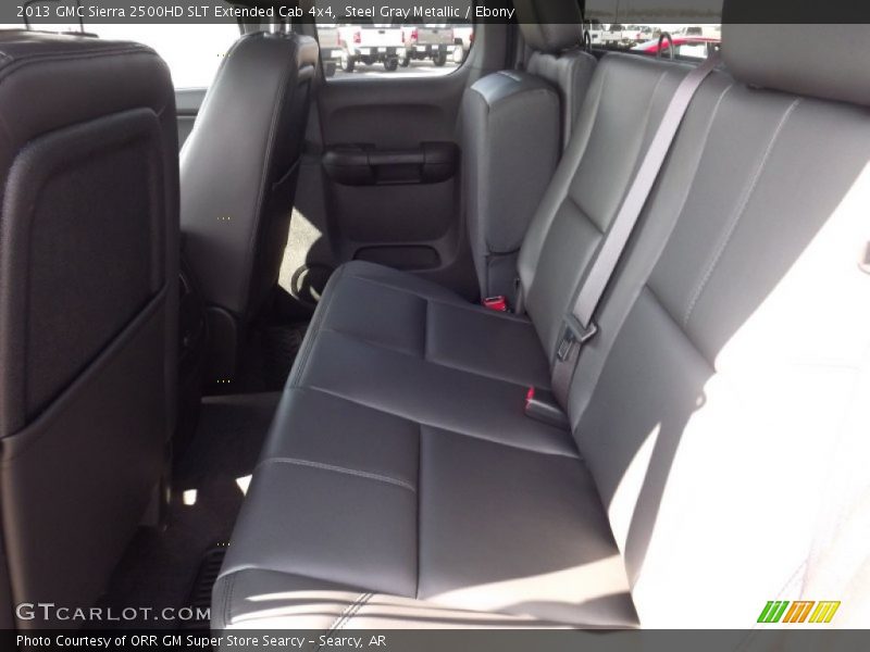 Steel Gray Metallic / Ebony 2013 GMC Sierra 2500HD SLT Extended Cab 4x4