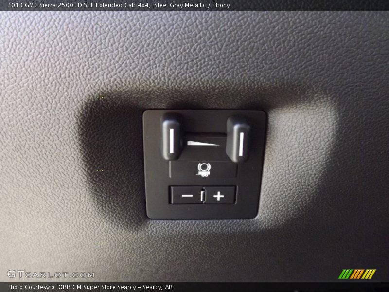 Steel Gray Metallic / Ebony 2013 GMC Sierra 2500HD SLT Extended Cab 4x4