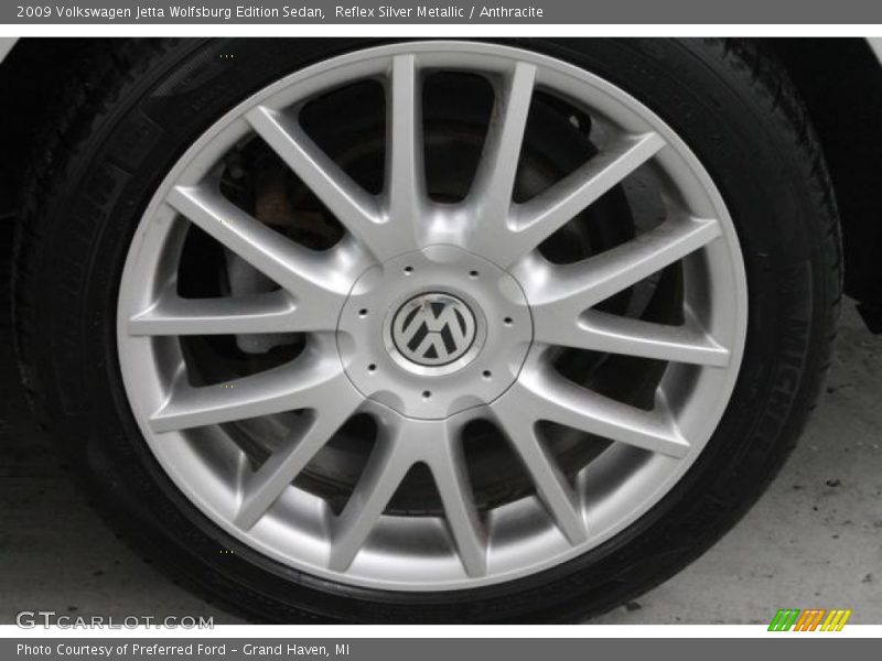 Reflex Silver Metallic / Anthracite 2009 Volkswagen Jetta Wolfsburg Edition Sedan