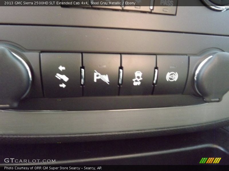Steel Gray Metallic / Ebony 2013 GMC Sierra 2500HD SLT Extended Cab 4x4