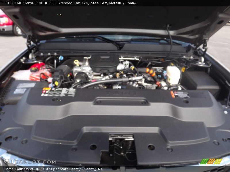 Steel Gray Metallic / Ebony 2013 GMC Sierra 2500HD SLT Extended Cab 4x4