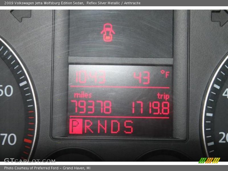 Reflex Silver Metallic / Anthracite 2009 Volkswagen Jetta Wolfsburg Edition Sedan