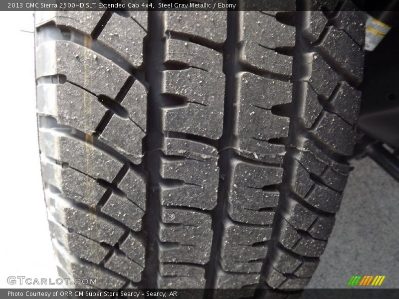 Steel Gray Metallic / Ebony 2013 GMC Sierra 2500HD SLT Extended Cab 4x4