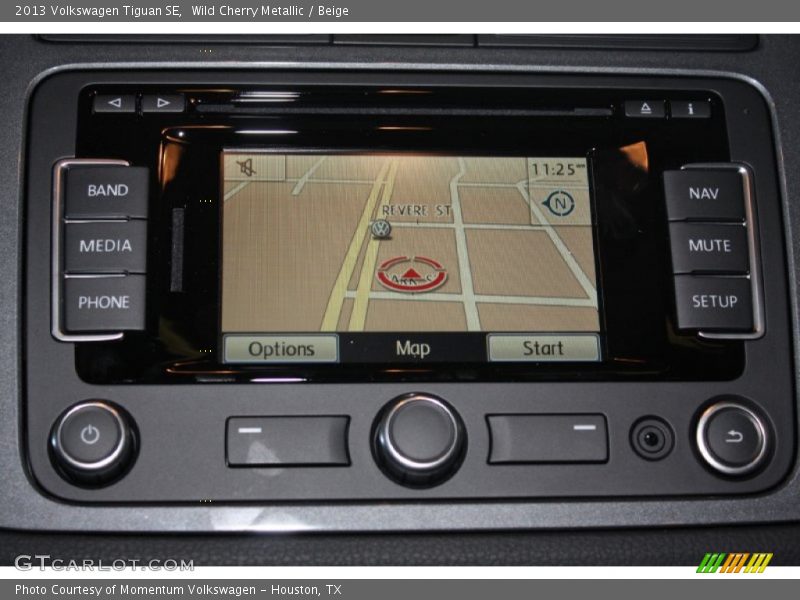 Navigation of 2013 Tiguan SE