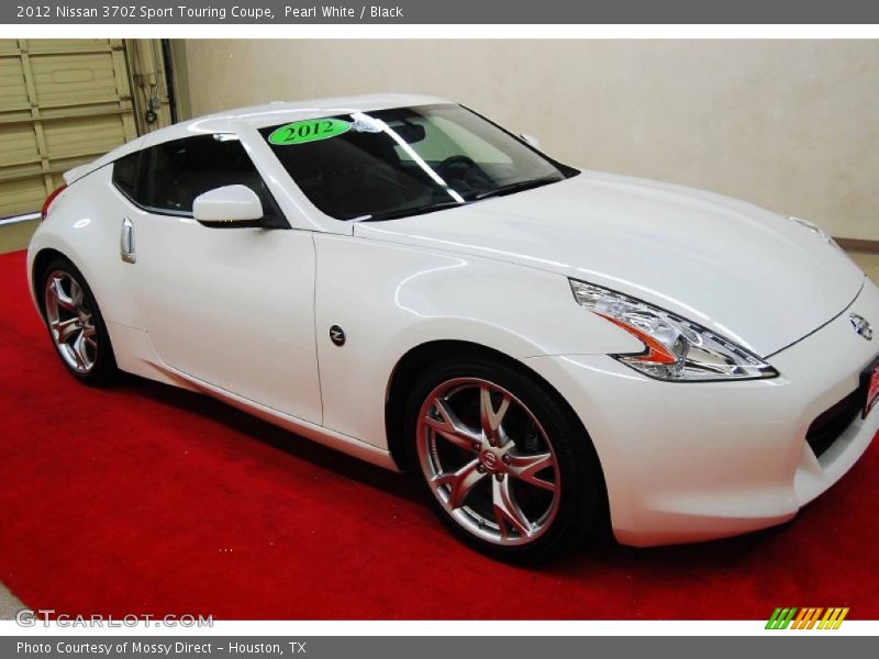 Pearl White / Black 2012 Nissan 370Z Sport Touring Coupe
