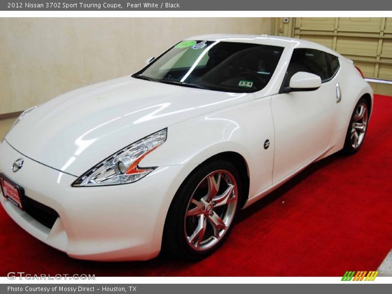 Pearl White / Black 2012 Nissan 370Z Sport Touring Coupe