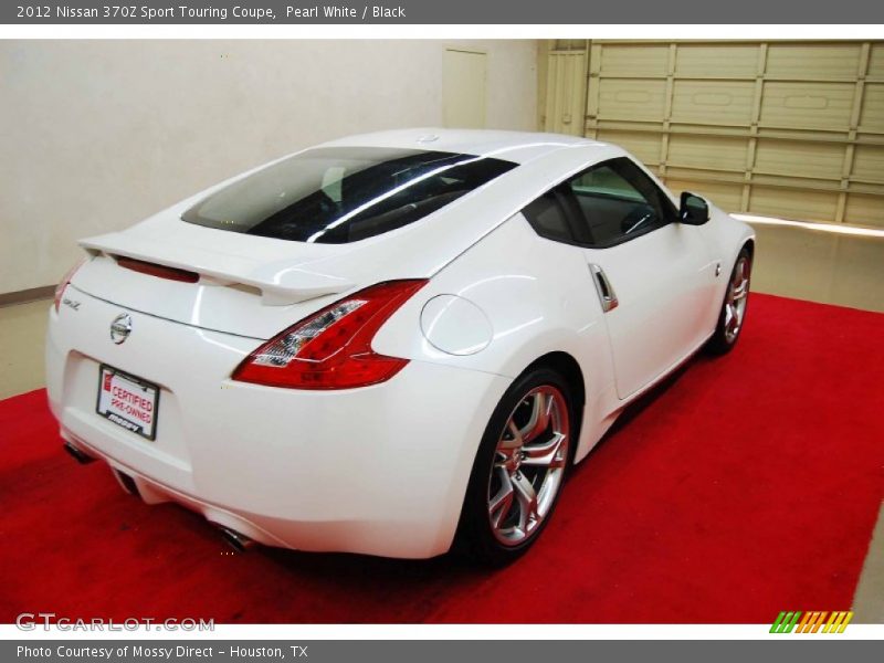 Pearl White / Black 2012 Nissan 370Z Sport Touring Coupe