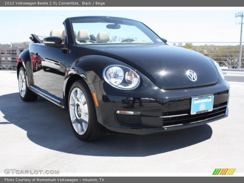 Black / Beige 2013 Volkswagen Beetle 2.5L Convertible