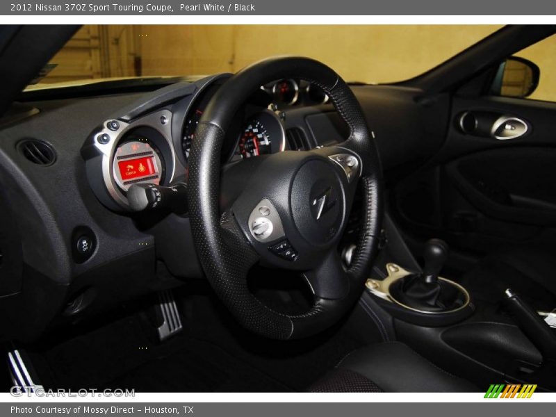 Pearl White / Black 2012 Nissan 370Z Sport Touring Coupe