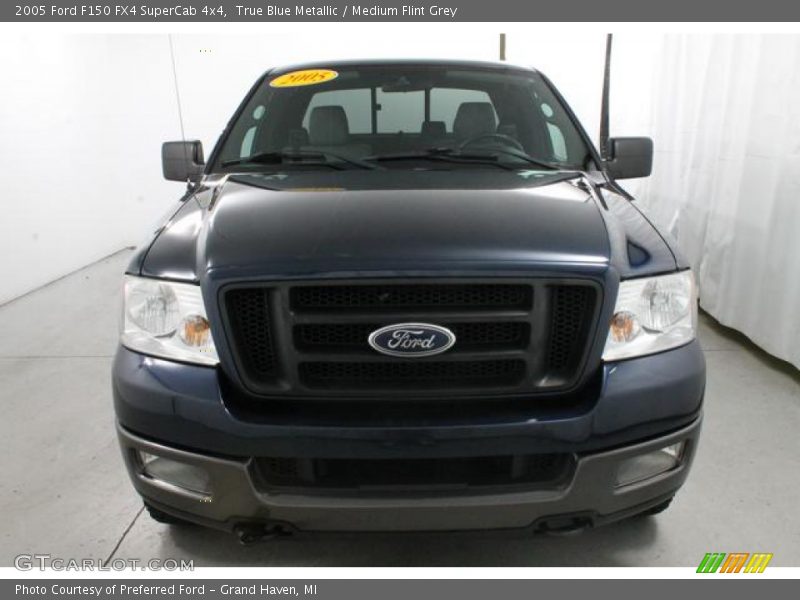 True Blue Metallic / Medium Flint Grey 2005 Ford F150 FX4 SuperCab 4x4