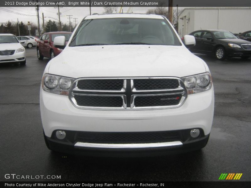 Bright White / Dark Graystone/Medium Graystone 2013 Dodge Durango Crew AWD