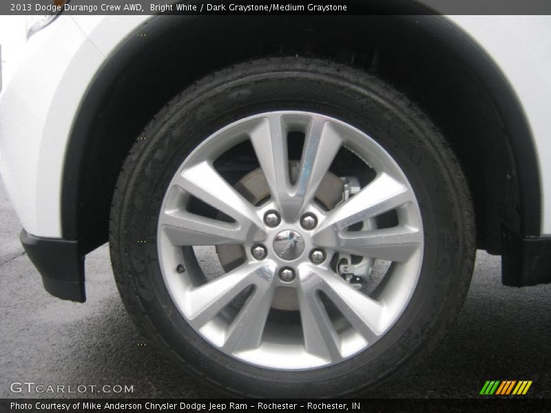 Bright White / Dark Graystone/Medium Graystone 2013 Dodge Durango Crew AWD