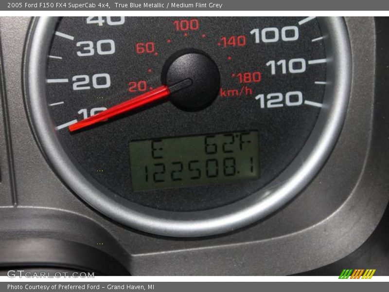 True Blue Metallic / Medium Flint Grey 2005 Ford F150 FX4 SuperCab 4x4