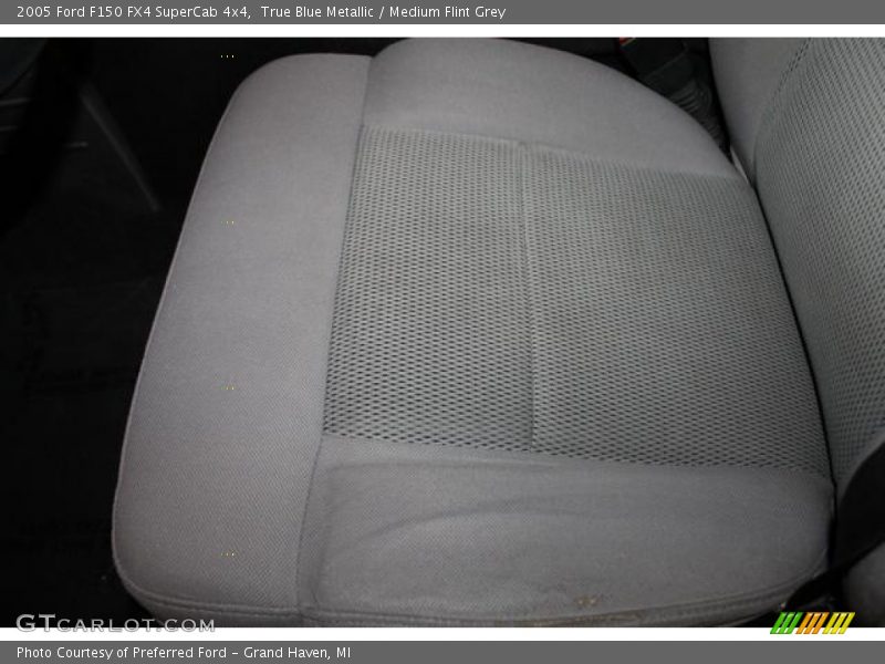True Blue Metallic / Medium Flint Grey 2005 Ford F150 FX4 SuperCab 4x4