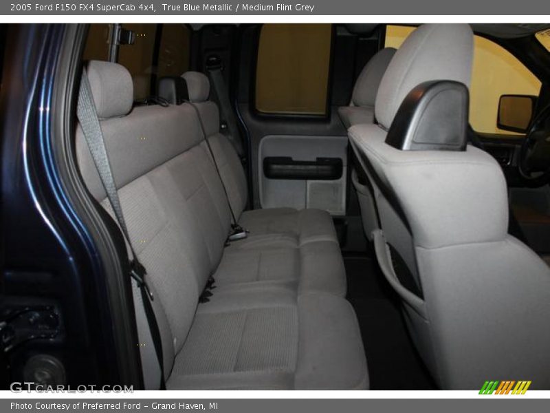 True Blue Metallic / Medium Flint Grey 2005 Ford F150 FX4 SuperCab 4x4