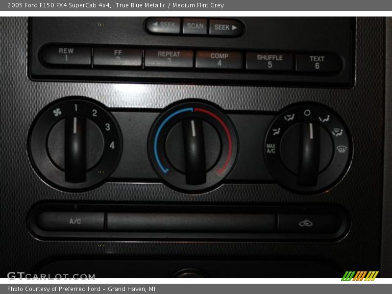 True Blue Metallic / Medium Flint Grey 2005 Ford F150 FX4 SuperCab 4x4
