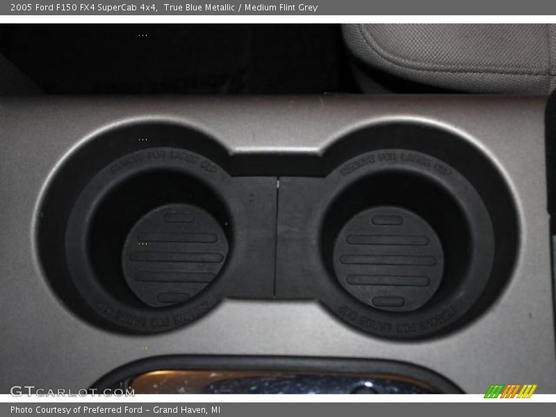 True Blue Metallic / Medium Flint Grey 2005 Ford F150 FX4 SuperCab 4x4