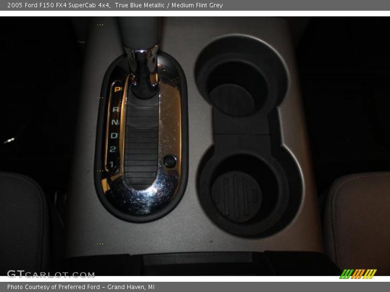 True Blue Metallic / Medium Flint Grey 2005 Ford F150 FX4 SuperCab 4x4