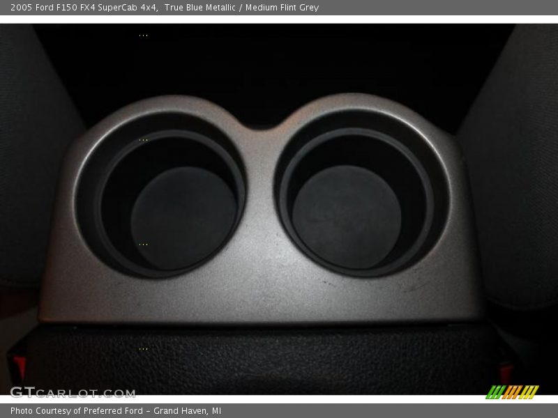 True Blue Metallic / Medium Flint Grey 2005 Ford F150 FX4 SuperCab 4x4