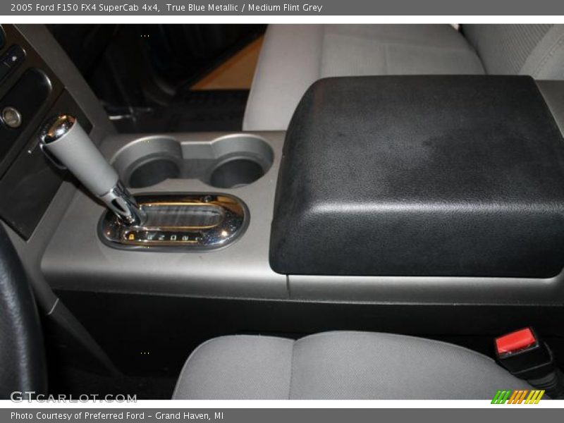 True Blue Metallic / Medium Flint Grey 2005 Ford F150 FX4 SuperCab 4x4