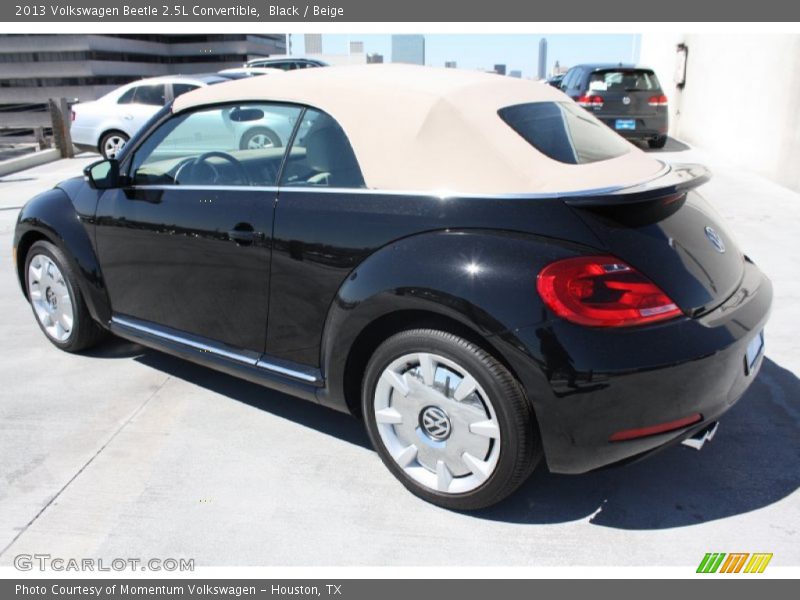 Black / Beige 2013 Volkswagen Beetle 2.5L Convertible