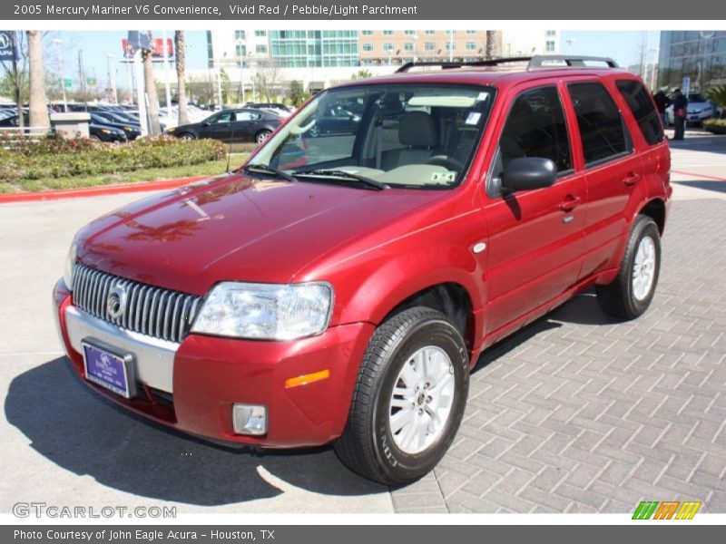 Vivid Red / Pebble/Light Parchment 2005 Mercury Mariner V6 Convenience