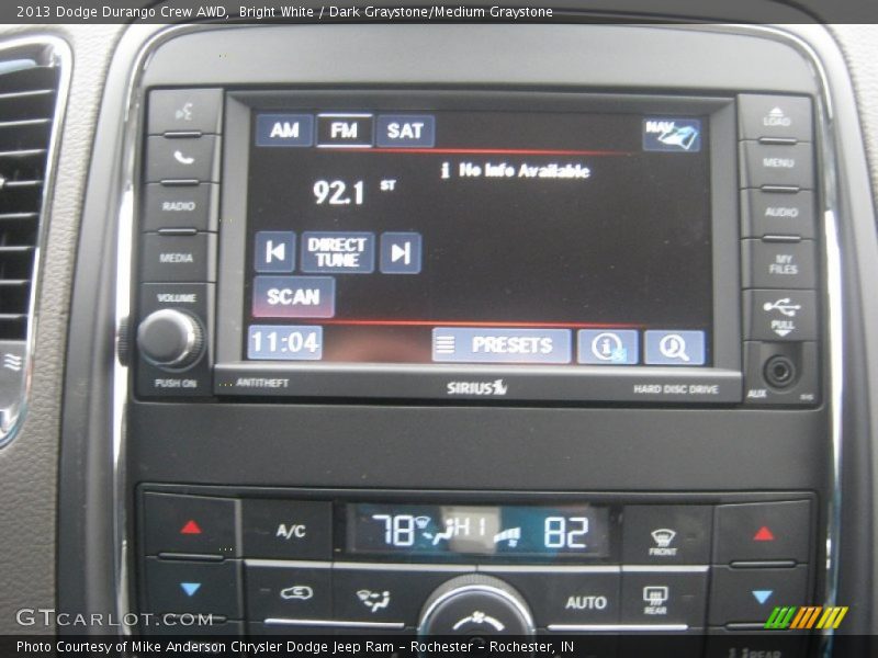 Bright White / Dark Graystone/Medium Graystone 2013 Dodge Durango Crew AWD